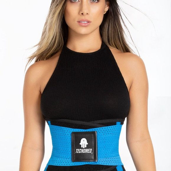 TECNOMED 2 SWEAT FITNESS GYM TRAINER SUPPORT BELT - Picture 2 of 6